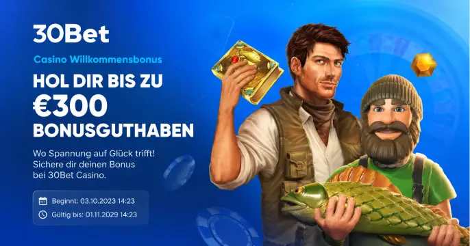 30Bet Casino Boni banner